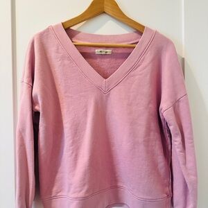 Madewell Pink V-Neck Women's Sweater